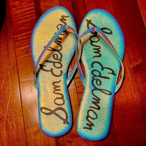 Sam Edelman Iridescent Flat Sandals
